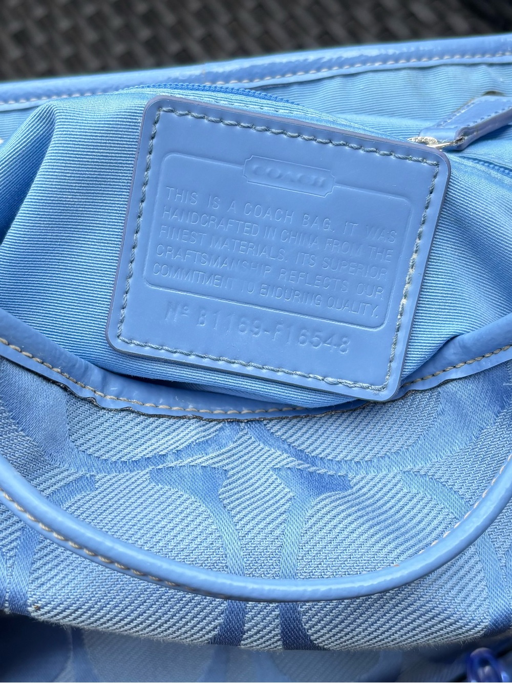 Coach Kyra Daisy Signature C Monogram Backpack Periwinkle With Matching Wristlet - Picture 11 of 15